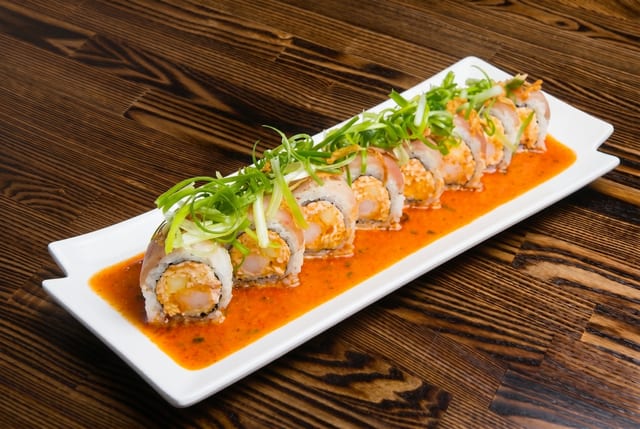 Spicy Garlic Albacore Roll.