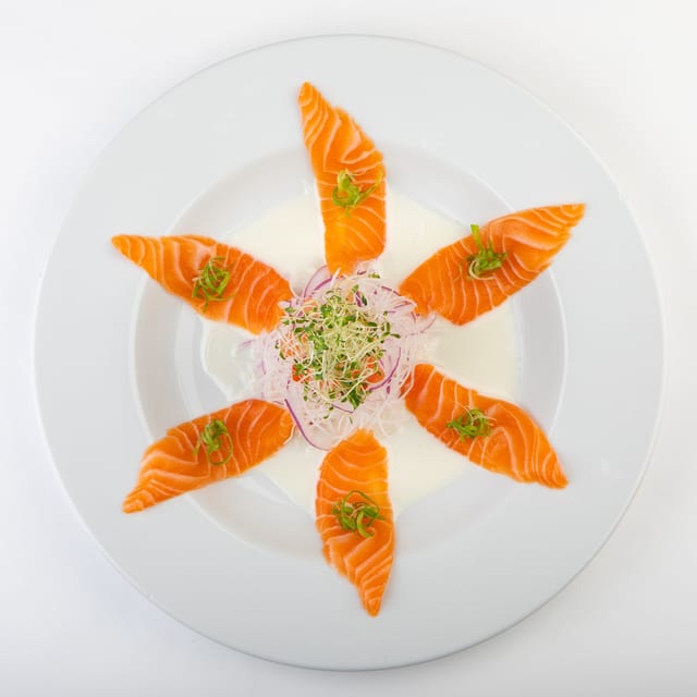 Salmon Carpaccio.
