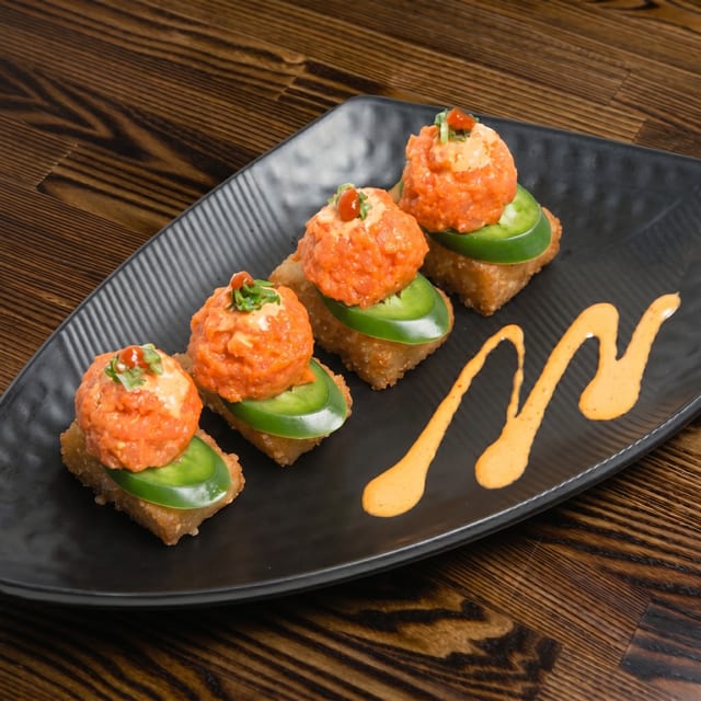 Spicy Tuna on Crispy Rice.