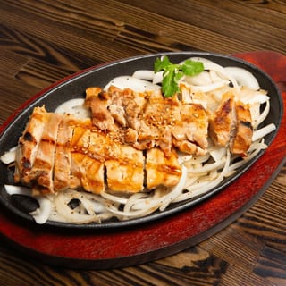Chicken Teriyaki on a Hot Sizzling Plate