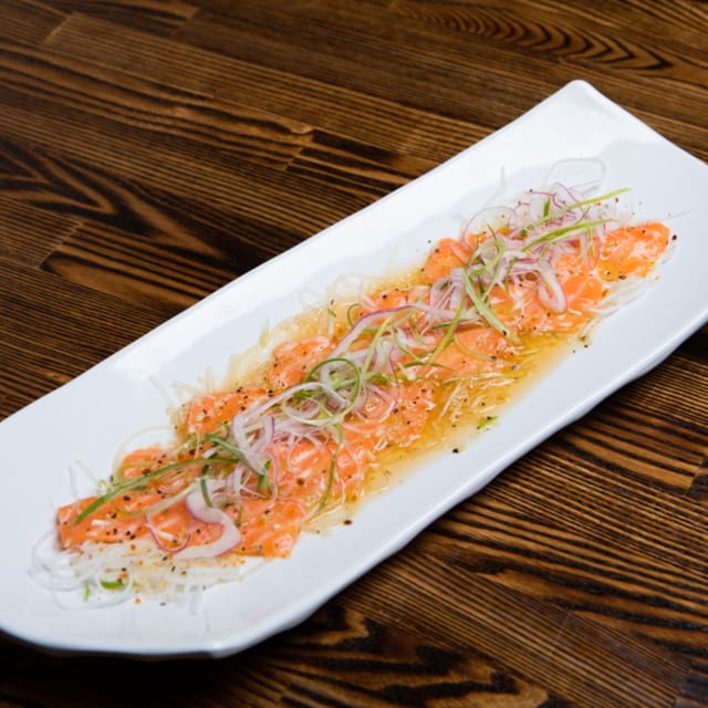 Salmon Carpaccio.