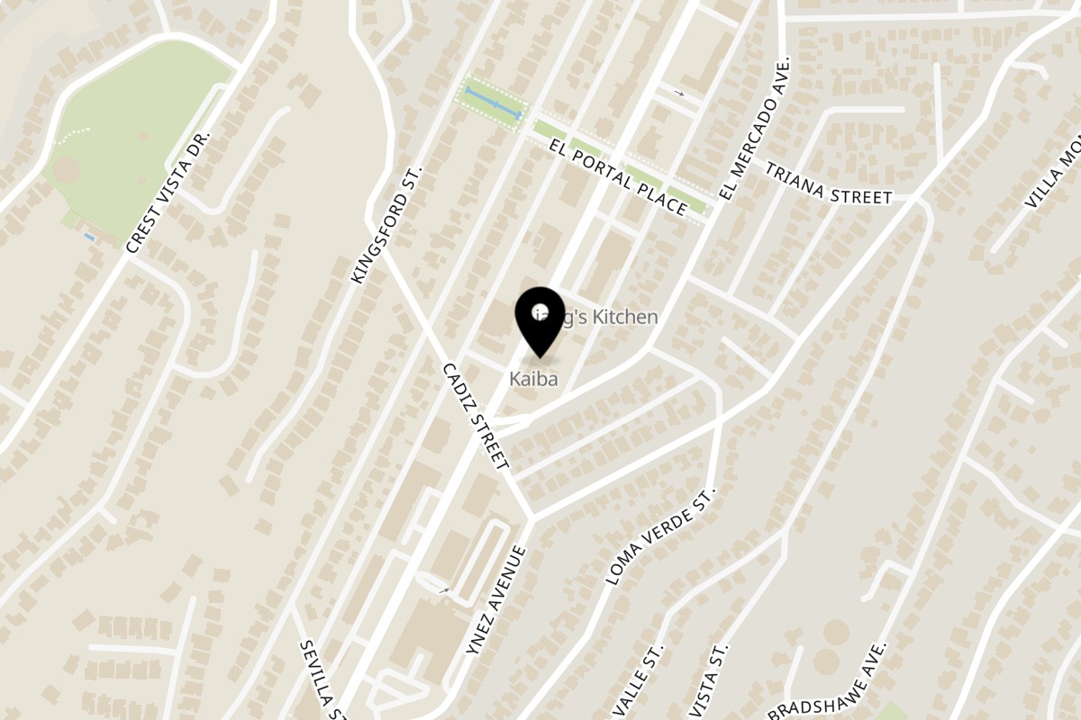 Map showing the location of Kaiba Japanese Ramen, Sushi & Grill Monterey Park on 816 S Atlantic Blvd in Monterey Park